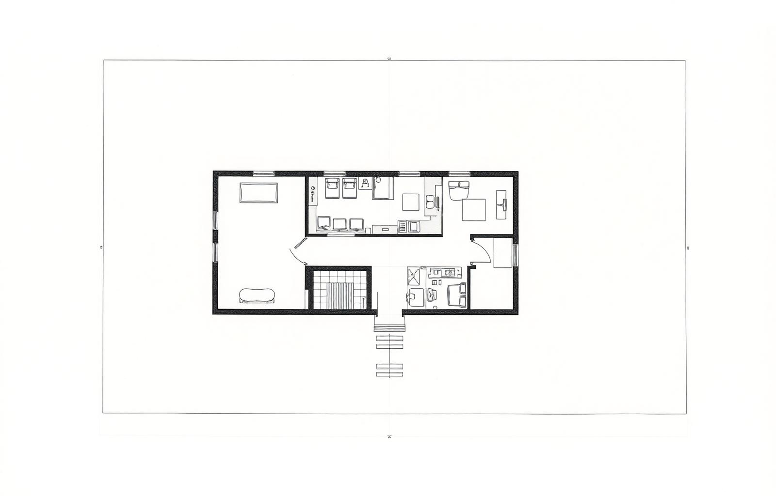 Architectural blueprint detail