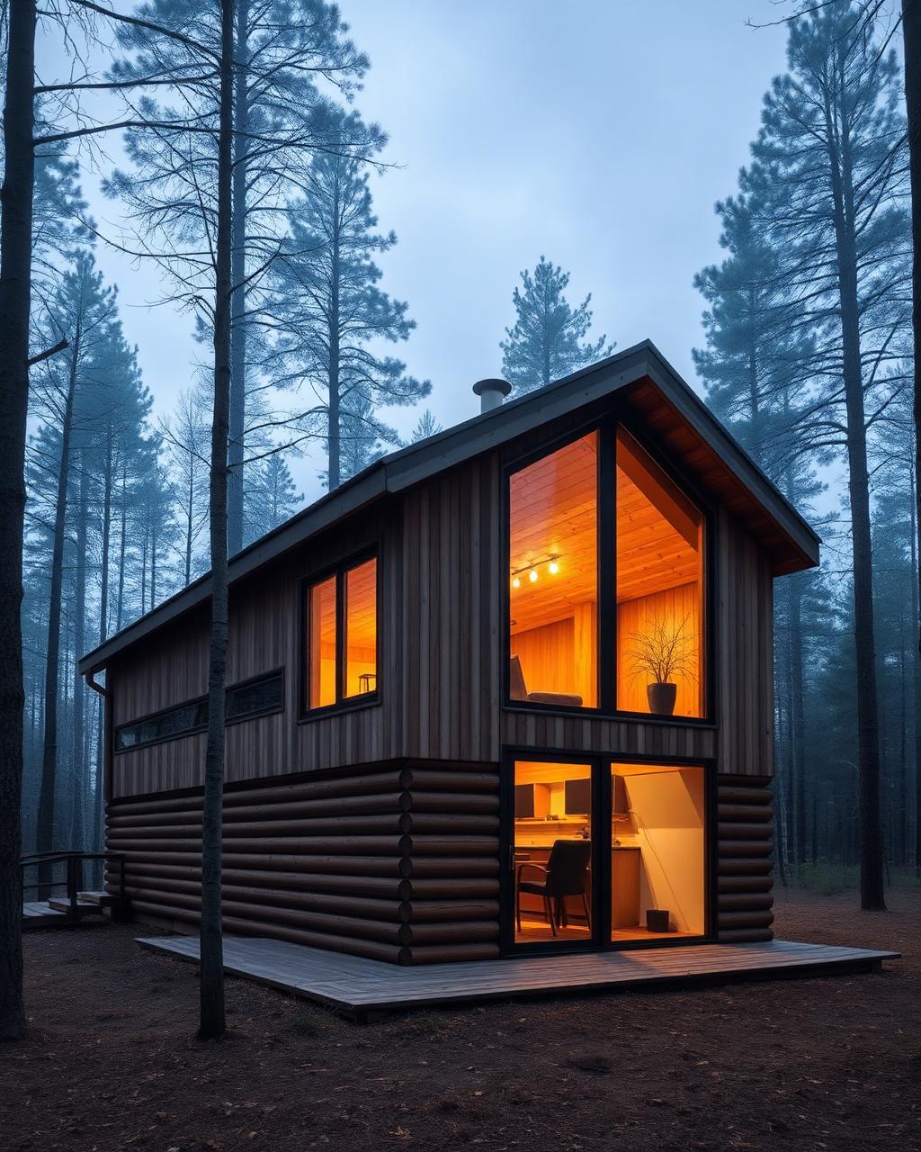 North Cabin 72 — Scandinavian architectural plan